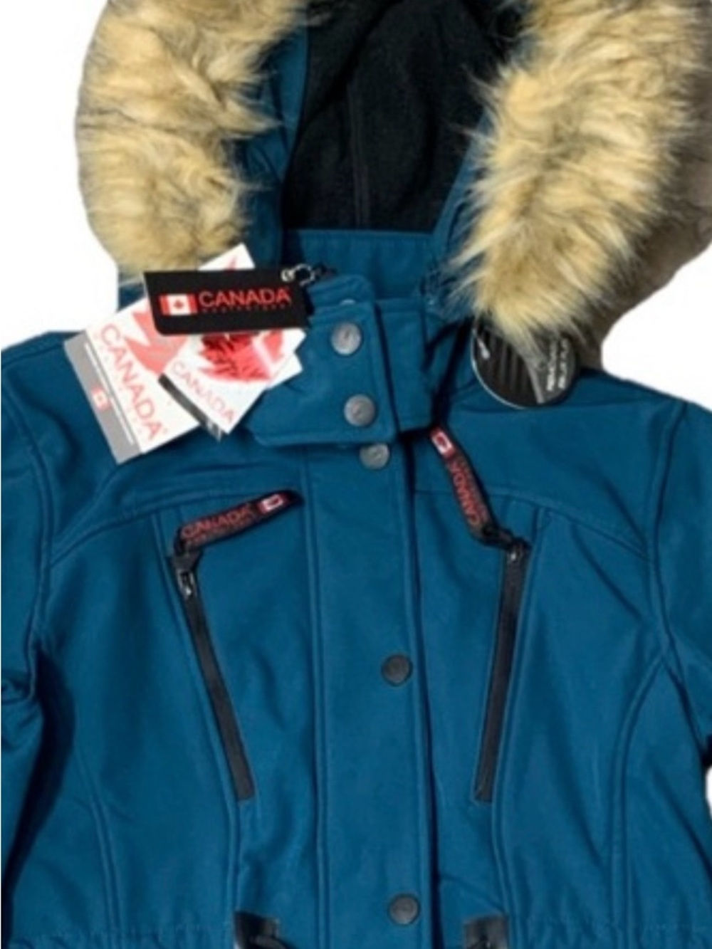 Canada Weathergear Women's Teal Ski Jacket - Picture 3 of 13